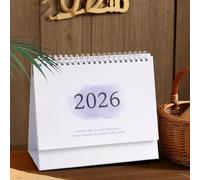 Desk Calendar July 2025 to December 2026, Wire-Bound Monthly Planner Calendar Organizer with Aesthetic Design, Perfect for Home, Apartment, Office, School, Dorm, Teachers, Students, Business