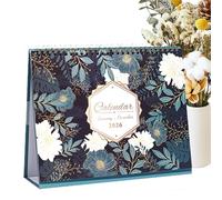 Desk Calendar, Monthly, 9.84x10.04x0.63 Inches, Calendar Bound Organizer, Stylish Functional Layout For Women, Home, Classroom, Work, Offices, School, Kids, Family, Fridge