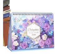 Desk Calendar, Monthly, 9.84x10.04x0.63 Inches, Calendar Bound Organizer, Stylish Functional Layout For Women, Home, Classroom, Work, Offices, School, Kids, Family, Fridge
