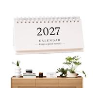 Desk Calendar, Spiral Binding Standing 2027 Agenda Organizer Date