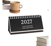 Desk Calendar Spiral - Binding Standing 2027 Agenda Organizer Date
