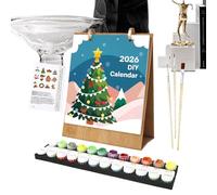 Desk Calendars, 2026 Paintable Art Planner for Desk Display, Creative Craft Supply with Monthly Pages, Perfect for Teachers, Kids, Teens, Classroom, School, Home, Kitchen, Academic Use