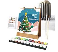Desk Calendars, 2026 Paintable Calendar, 8.86x7.17 Inches Monthly Planner Layout, Creative Time, Art Supplies Planner Crafts Painting Academic for Teens Kids Kitchen Home Family