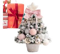 Desk Christmas Tree, Tabletop Christmas Tree, Small Christmas Tree, Artificial Christ Mas Trees, Artificial Tabletop Trees with Ornaments and Star Treetop for Desk or Decoration