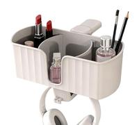 Desk Clamp Organizer - Cup and Headphone Holder for Setup | Sturdy Clamp-On Stand with Multi-Use Slots, Ideal for Coffee Mug Phone Game Controller Pen Table Counter Home Office