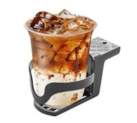 Desk Cup Holder, Anti Spill Drink Holder, 5.91x1.97 Inches Heavy Duty Design Mug Storage Clamp, Glasses Organizer for Bottles, Home, Classroom, Bedroom, Table, Easy to Install