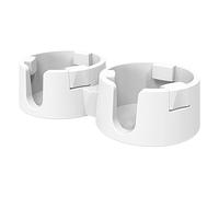 Desk Cup Holder, Spill-Proof Adhesive Double Drink Coaster, No Tipping Beverage Stand (9,06 x 4,45 x 2,13 pulgadas), Estable Flat for Home, Dorm, and Living Room