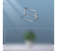 Desk de acrílico Dividor con panel de privacidad, Noise Reducing Office Screen for Open Workspace, Frosted Visual Partition, Configuración sin Herramientas, Durable & Reusable para Home Office o Sala