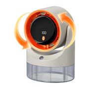 Desk Fan - 100-Speed Rechargeable, Quiet, With Water Tank, Digital Display,