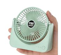 Desk Fan 3-Speed Rechargeable desktop coling Operating Performance Cooling