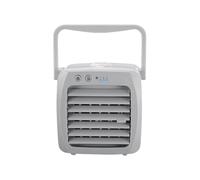 Desk Fan, Electric Fan, Portable Humidifier, 3-Speed Adjustable Wind, USB Powered Air Cooler, For Indoor Outdoor Tent RV Dorm Use, 5.51x5.51x5.51 Inches, White Color, 1 Piece