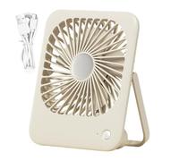 Desk Fan - Lightweight 3 Speed Adjustable Cooling Fan, Portable Travel Air Cooler | Mini Personal FanFor Home Bedroom Office Camping Road Trip Tent Car Beach Men Women