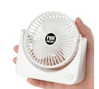 Desk Fan Office - 3-Speed Battery Operated Adjustable, Powerful Portable Fan Rechargeable | Mini Cooling Device, Personal Air Circulator For bedroom living room office school dorm outdoor travel