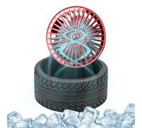 Desk Fans Adjustable Tire Shaped 500mAh USB Rechargeable Small Travel Fan
