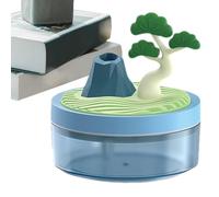 Desk Humidifier Bedroom, Cool Mist, Auto Shut Off, Quiet, Landscape Design, Compact White, Small Room Use, Desktop Plant Care, Office Home, USB Powered
