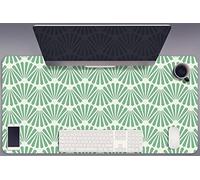 Desk Mat 90x45 cm Protección Antisuciedad Antideslizante Para Oficina o Hogar Multifuncional Fácil de Limpiar Impermeable Resistente al Agua PVC Vinilo - Art déco