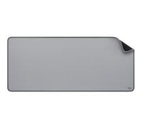 Logitech Desk Mat - Studio Series, Multifuncional, Alfombrilla de Ratón Grande, Protector de Escritorio, Base Antideslizante, Resiste Salpicaduras, Gris