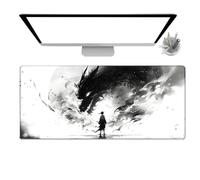 Desk Mice Pad - Extra Large Tai Chi Drağon Swordsman Pattern Desktop Moùse Pad Stylish Exquisite Smooth Non Slip Base Game Playing Accessories For Teen Adults Friends