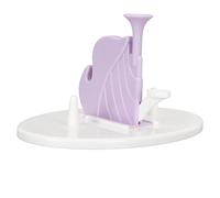 Desk Needle Threader Multifunctional Semi Automatic Needle Threader Tool for Sewing Machine Purple Plastic 118x83x61mm 1 Piece