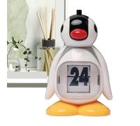 Desk Penguin Calendar, Desktop Ornament Decoration, Animal Doll with Cute Design, Pressing Perpetual Calendar Retro Style set, Penguin for Friends Home Living Room Office Study Table Use
