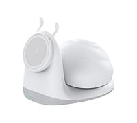 Desk Phone Charger - 6.89 Inch Night Light Wireless | ABS Magnetic Snail Design Charger - Soft Glow Bedside Nursery Office Dorm Travel Portable Cute Functional Charging Pad