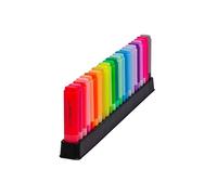 Desk Set subrayadores Q-Connect Pastel 1,5 - 5 mm, colores pastel surtidos, paquete de 23 unidades - KF17782