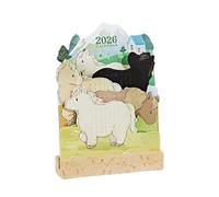 Desk Top Calendar 2026 | 16,5 x 11,8 x 3 cm Funny Sheep Horse Monthly Planner | 2026 Calendar Animal Desktop Decor - Estable For Schedule Planning New Year Home Office Classroom Dorm Apartment