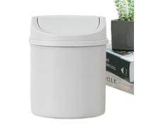 Desk Trash Can - Mini Wastebasket With Odor Proof Lid, Compact Space Saving