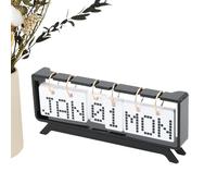 Desk Turn Over Calendar | Acrylic Daily Desktop Calendar | TV Gabinete Shape Standing Calendar | Month Date W isplay for Home and Decoration