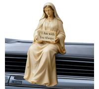 Desk Virgin Mary Figurine - Estatua Religiosa de Resina, Cristiano clásico | Decoración de Mesa para Interiores tamaño pequeño y Grande, Abrigo de Comedor Windowsill Church Living Room