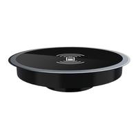 Desk Wireless Charger - 15w Fast Charging Wireless Mat for Desk | Under Charger | Fast Charging Station, Cordless Desktop Charging Mat for Tabletop, Furniture, or Bedside Table