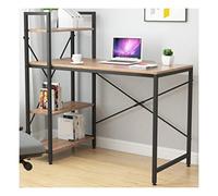 Desk with Shelves Computer Desk Writing Computer Desk for Small Space Sturdy Laptop Study Desk Table Modern Simple Style Home Office Home Office Writing Study Desk Study Desk with Storage