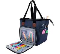 Deskium Bolsa multiusos de tela Oxford, bolso de mano con bolsillos adicionales y correas fuertes