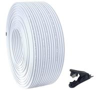 Deskium Tubo de polietileno para filtración de agua Ro, rollo de 1/4 (6,35 mm) de 100 m con cortador, polipropileno certificado NSF, fácil de instalar