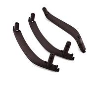 DESKONLOVE Asa interior Negro Beige Izquierda Derecha 3 Unids/set Manija De Puerta Interior De Coche Cubierta Embellecedora Para BMW x5 X6 F15 F16 2014 2015 2016 2017 2018(3Pcs RHD-Moka)