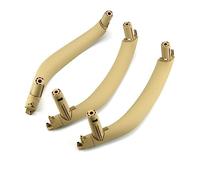 DESKONLOVE Asa interior Negro Beige Izquierda Derecha 3 Unids/set Manija De Puerta Interior De Coche Cubierta Embellecedora Para BMW x5 X6 F15 F16 2014 2015 2016 2017 2018(3Pcs LHD-Beige)