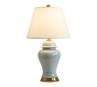 Deskps,Tableps,Readingp Deskp Ceramic Tablep Ice Cracked Pattern Ceramic Metal Base And Linen Fabricliviroom Bedroom Bedsidep Simple Stylep Tablep