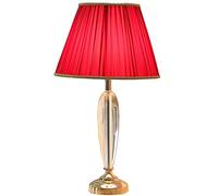 Deskps,Tableps,Readingp Deskp Crystal Tablep Wbedroom Bedsidep Modern Simple Romantic Red Fabricliviroom Decoration Dimmingp Tablep