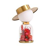 Deskps,Tableps,Readingp Deskp Glass Iron Tablep Home Liviroom Bedroom Bedsidep Romantic Glass Built-Intouch Decorativep Tablep/a/a