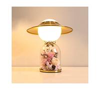 Deskps,Tableps,Readingp Deskp Glass Iron Tablep Home Liviroom Bedroom Bedsidep Romantic Glass Built-Intouch Decorativep Tablep/B/a