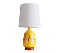 Deskps,Tableps,Readingp Deskp Modern Resin Tableps Bedsidep With Beige Fabricfor Bedroom Nightstand, Liviroom, Office 20.9" In Height