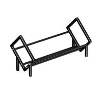 Desktop Bookshelf - Tilting Carbon Steel Tabletop Book Rack Organizer, Compact 15.7in Literature Storage Stand Display Shelf, Desk Arrangement System Space Saving Holder Setup For Living Room Home