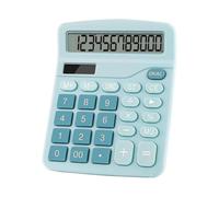 Desktop Calculator Standard Function Electronic Basic Large 12 Digit Lcd Display Button Calculator for Daily Office Blue Daily Necessities
