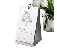 Desktop Calendar 2025, Floral Desktop Calendar 2025, Standing Calendar Planner, Personal Daily Planner for Work, Home and Office Use, Stylish Desktop Calendar for Organizing Your Year