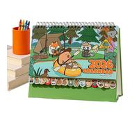 Desktop Calendar - 2026 Wall Desktop Planners, Decorative Capybara Planner, Cartoon Table Calendar | Fun Animal Monthly Schedule O For Kids Adults Boys Home Apartment Office Desk Classrooms