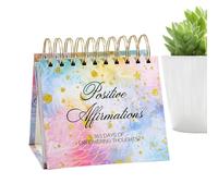 Desktop Calendar - Affirmations Desk Pad | Daily Affirmations for Men | Perpetual Desk Calendar | Desk Accessories for Women Office Daily Inspiration for Living Your Best Life