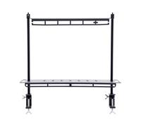 Desktop Camping Shelf - Ultralightt Folding Table Rack | Multi-Purpose Storage Organizer for Travel, Picnic, Boating, and Outdoor Cooking, Compact Space-Saving Rack with Lantern Holder for Adventure