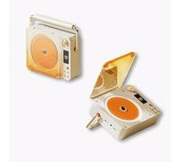 Desktop CD Music Player, Portable CD Player For Home, with LED Display,Small Retro DVD Player with Remote Control, 5.1 BT/3.5mm AUX Output/DVD/MP3, Built-in Speaker, For Home, Office(Portable)