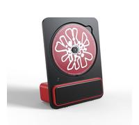 Desktop CD Player with Speakers, CD Player for Home Desktop, 5.3 Bluetooth HiFi Turntable Speaker, with Remote Control/3.5mm AUX Headphone Port/1.5" Dual Speakers, Range, for Office(Red)