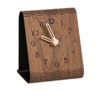 Desktop Clock Wooden Silent Warning Sound Decoration For Home Bedroom